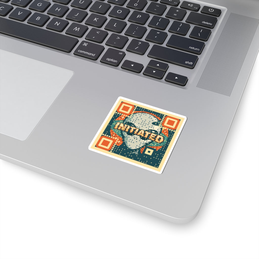 Alien Initiated Sticker — Retro Sci‑Fi Kiss‑Cut Decal