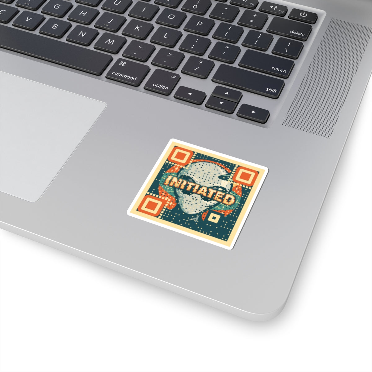 Alien Initiated Sticker — Retro Sci‑Fi Kiss‑Cut Decal