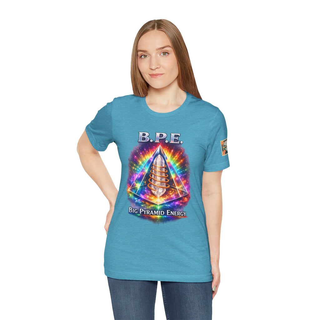 Women's B.P.E. Big Pyramid Energy Prism Tee — Women's Prism Pyramid Graphic T-Shirt