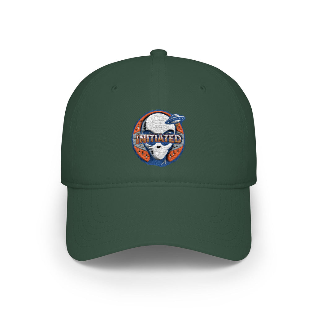 Low Profile Baseball Cap —  “GET INITIATED” Embroidered Hat