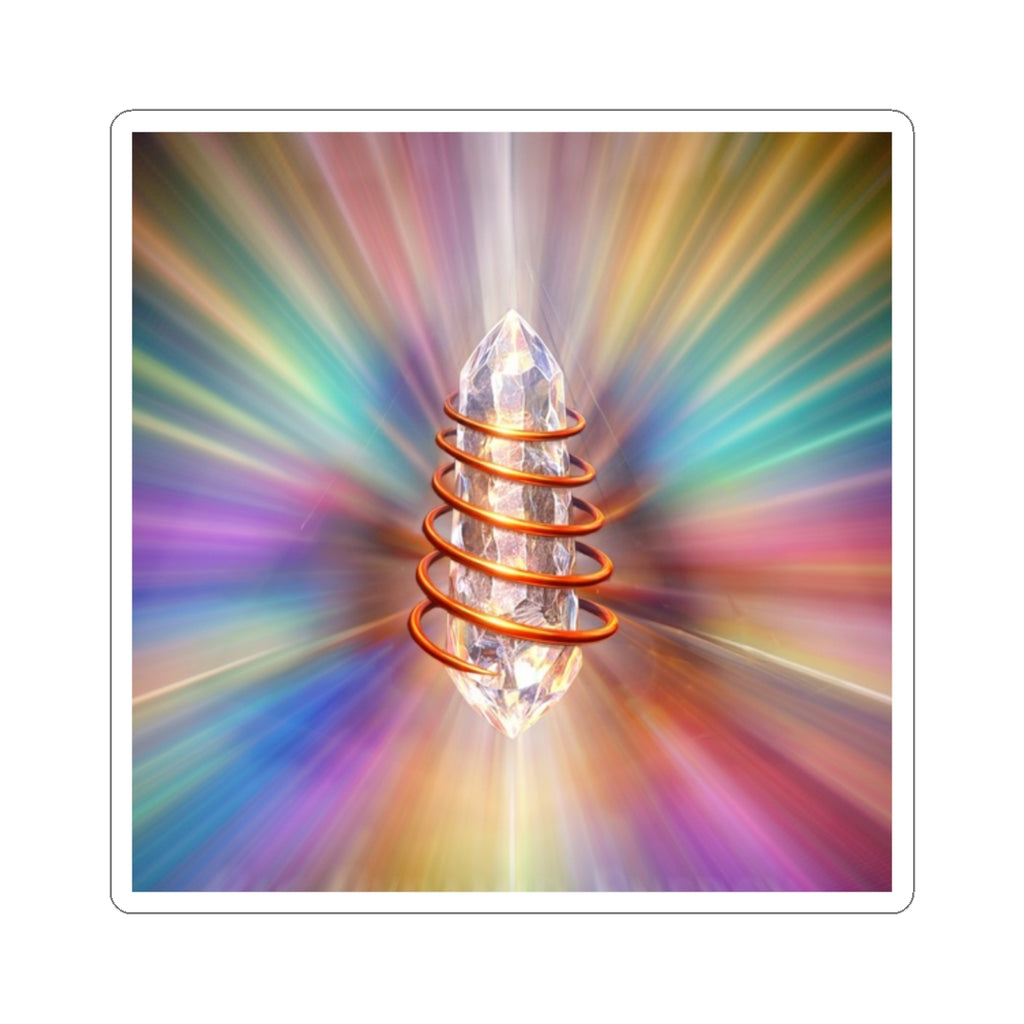 Quartz Crystal Rainbow Energy Kiss-Cut Sticker