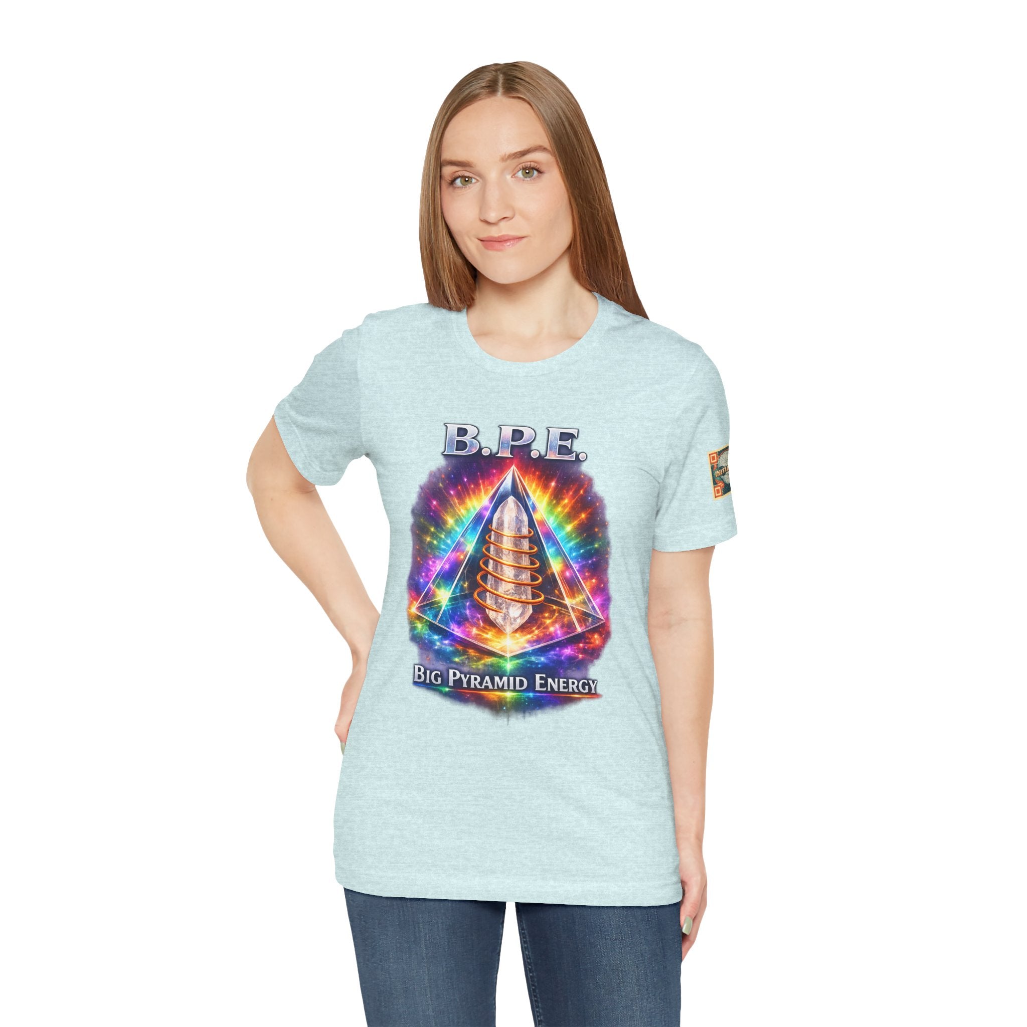 Women's B.P.E. Big Pyramid Energy Prism Tee — Women's Prism Pyramid Graphic T-Shirt