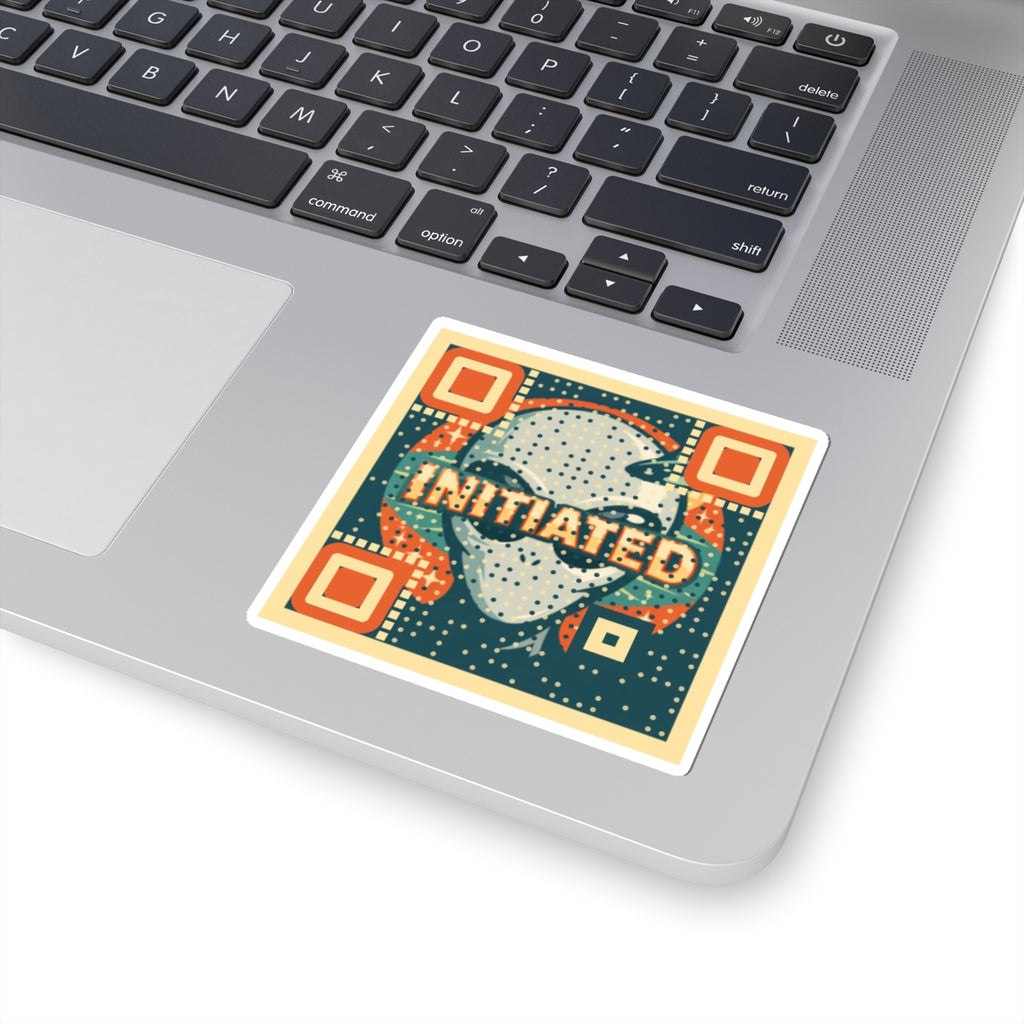 Alien Initiated Sticker — Retro Sci‑Fi Kiss‑Cut Decal