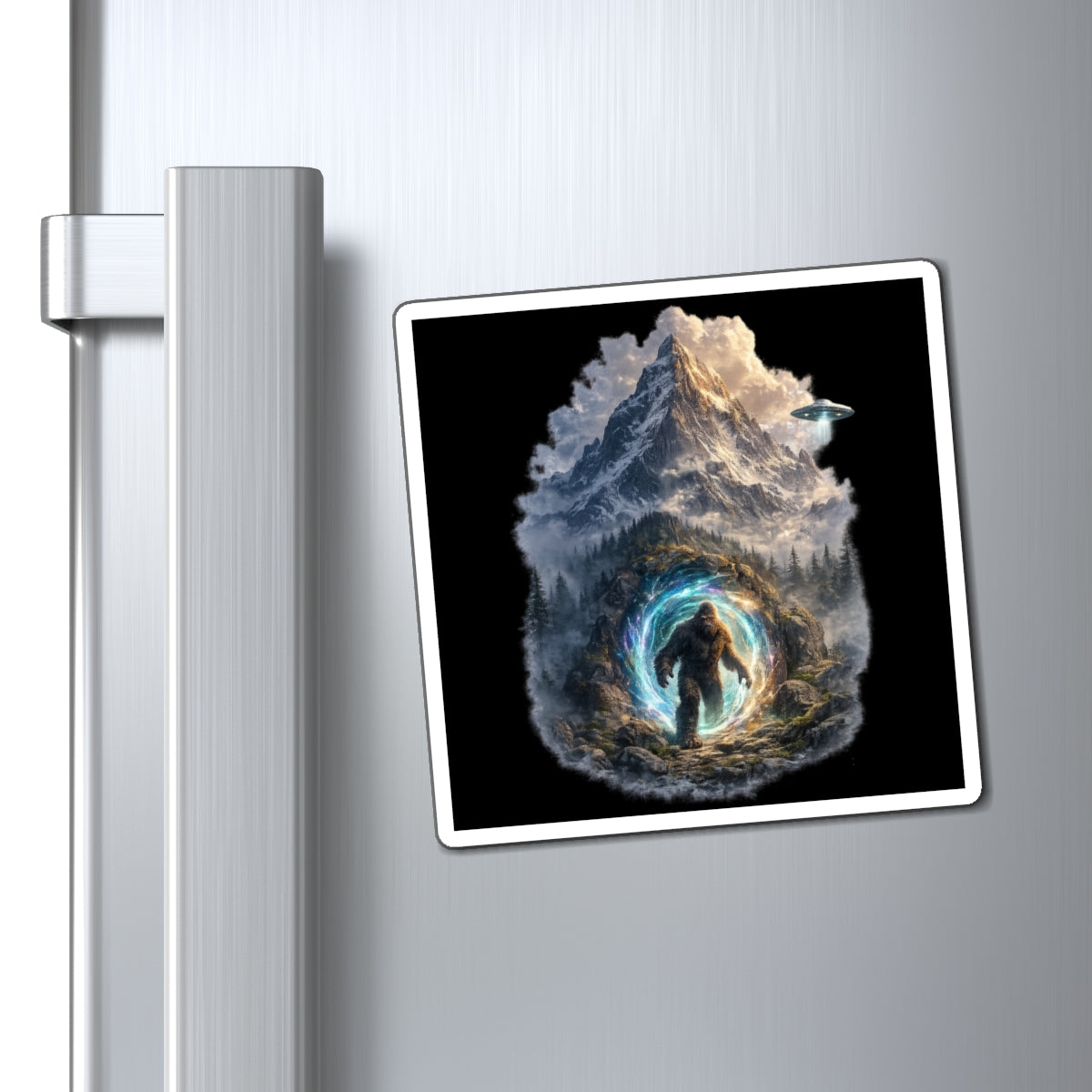 Mt. Shasta Bigfoot Portal Graphic Magnet