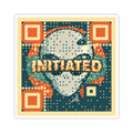 Alien Initiated Sticker — Retro Sci‑Fi Kiss‑Cut Decal