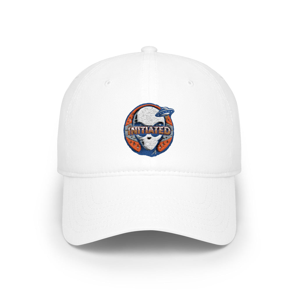 Low Profile Baseball Cap —  “GET INITIATED” Embroidered Hat