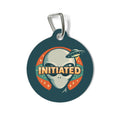 Alien "Initiated" Pet Tag — Retro UFO Dog/Cat ID Tag