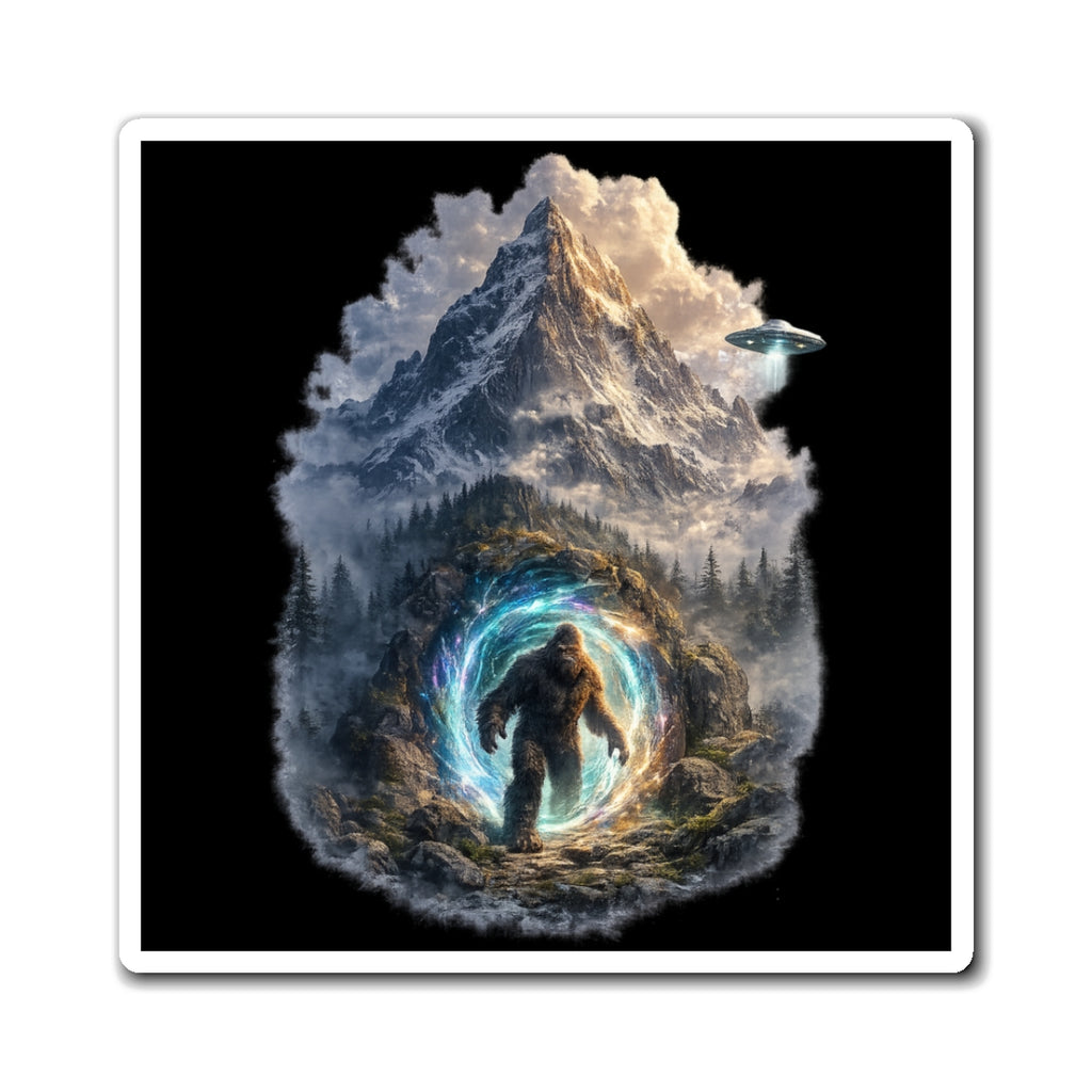 Mt. Shasta Bigfoot Portal Graphic Magnet