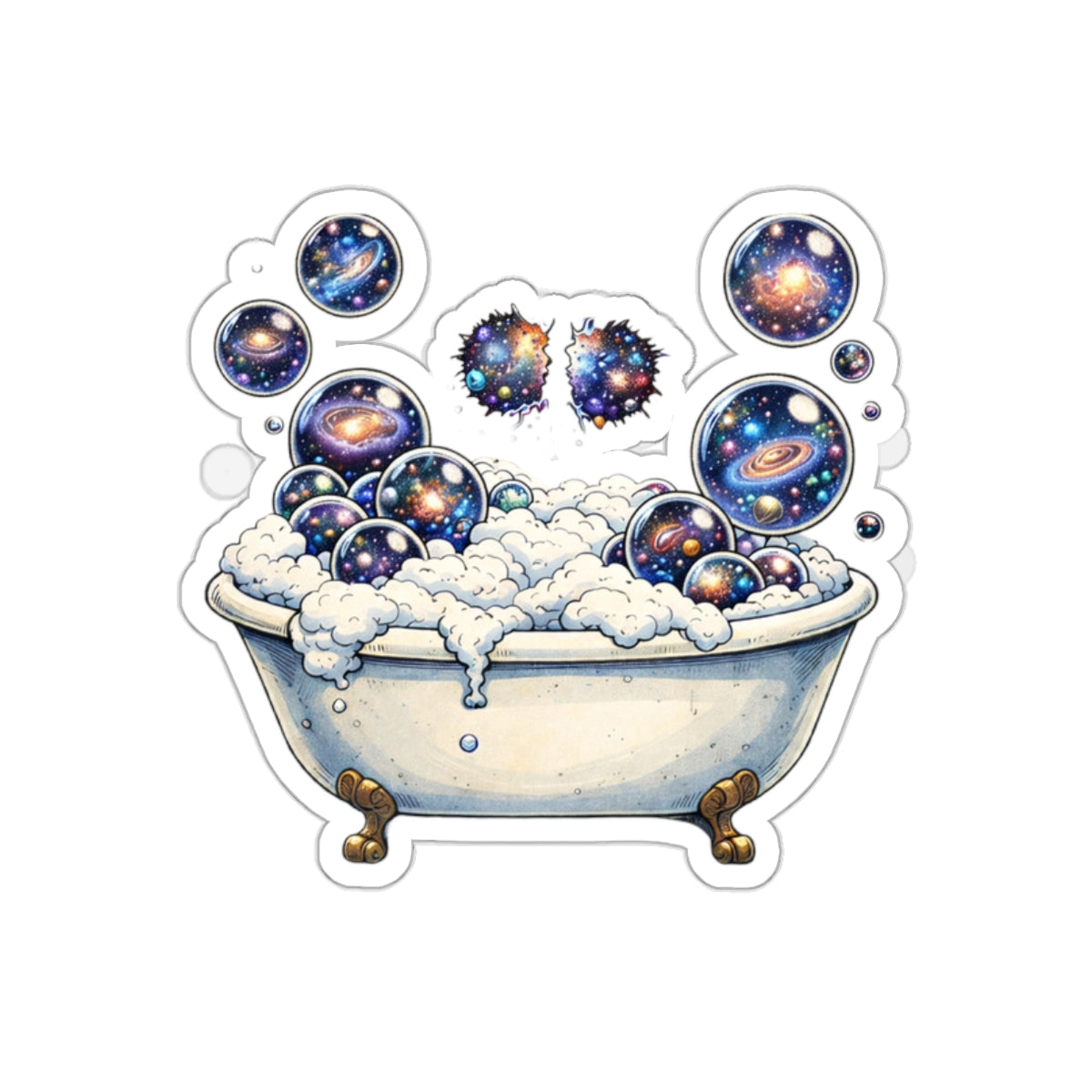 Bubble Multiverse Graphic Die-Cut Sticker
