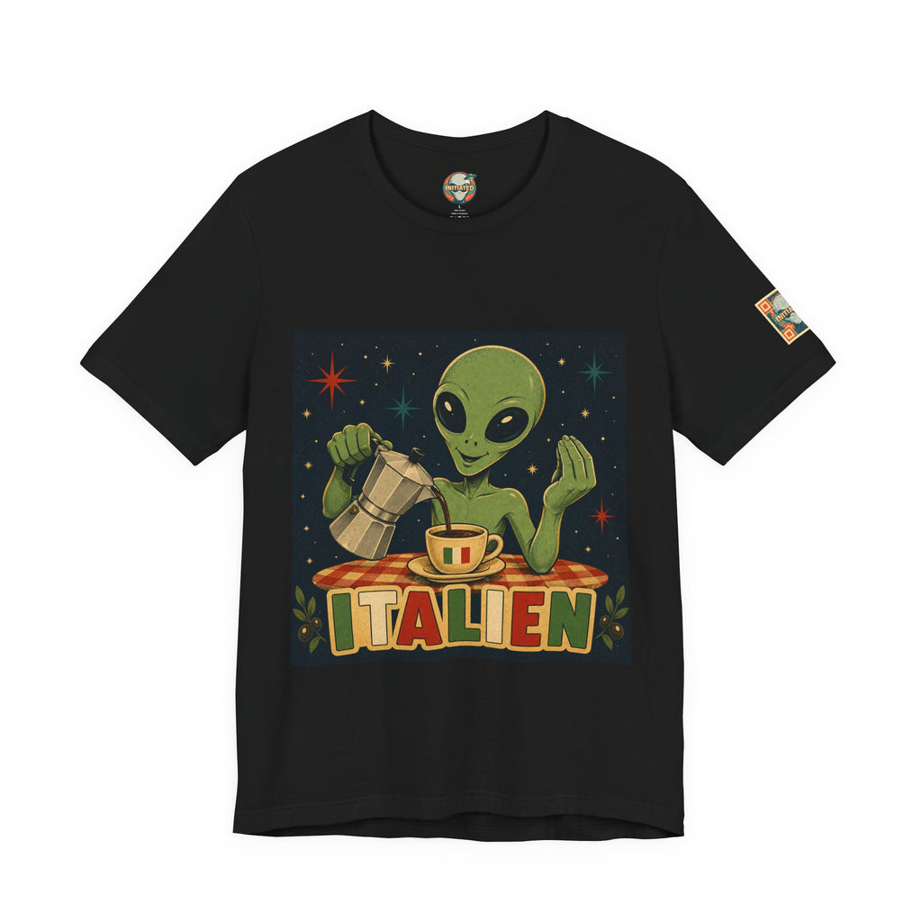 "ITALIEN" Espresso Alien Graphic Tee