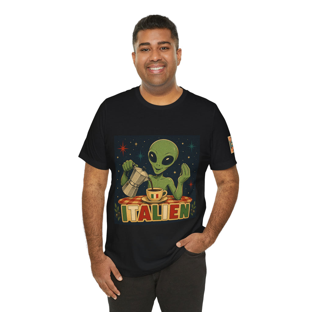 "ITALIEN" Espresso Alien Graphic Tee
