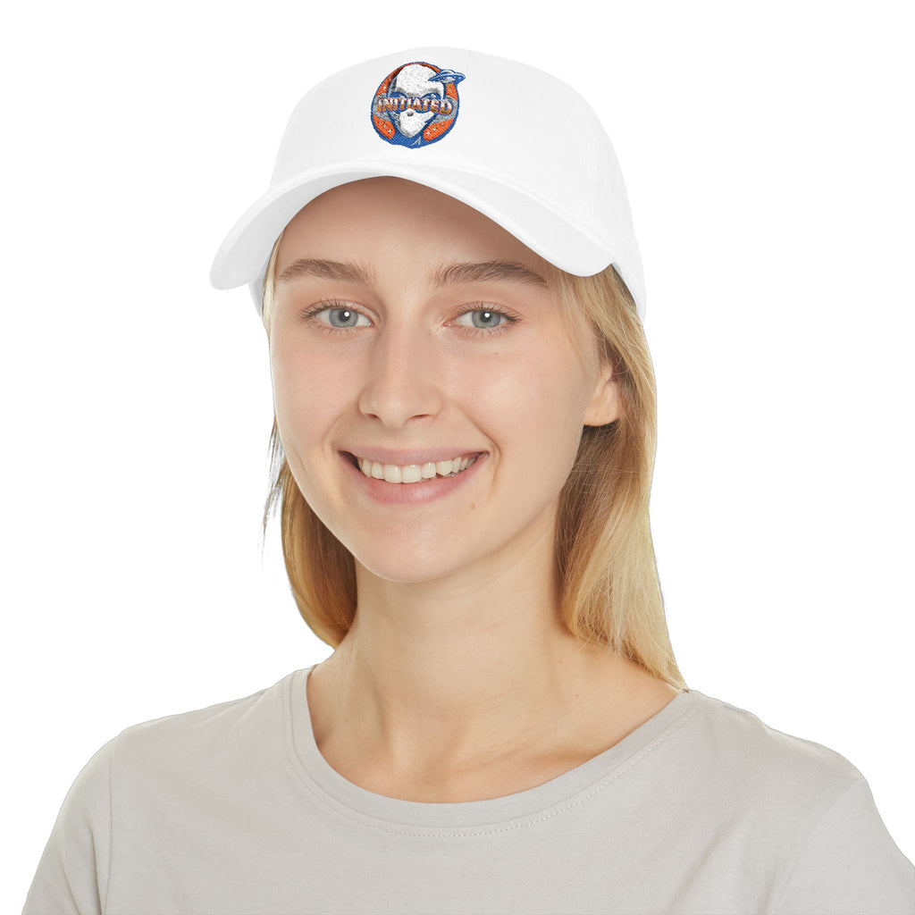 Low Profile Baseball Cap —  “GET INITIATED” Embroidered Hat