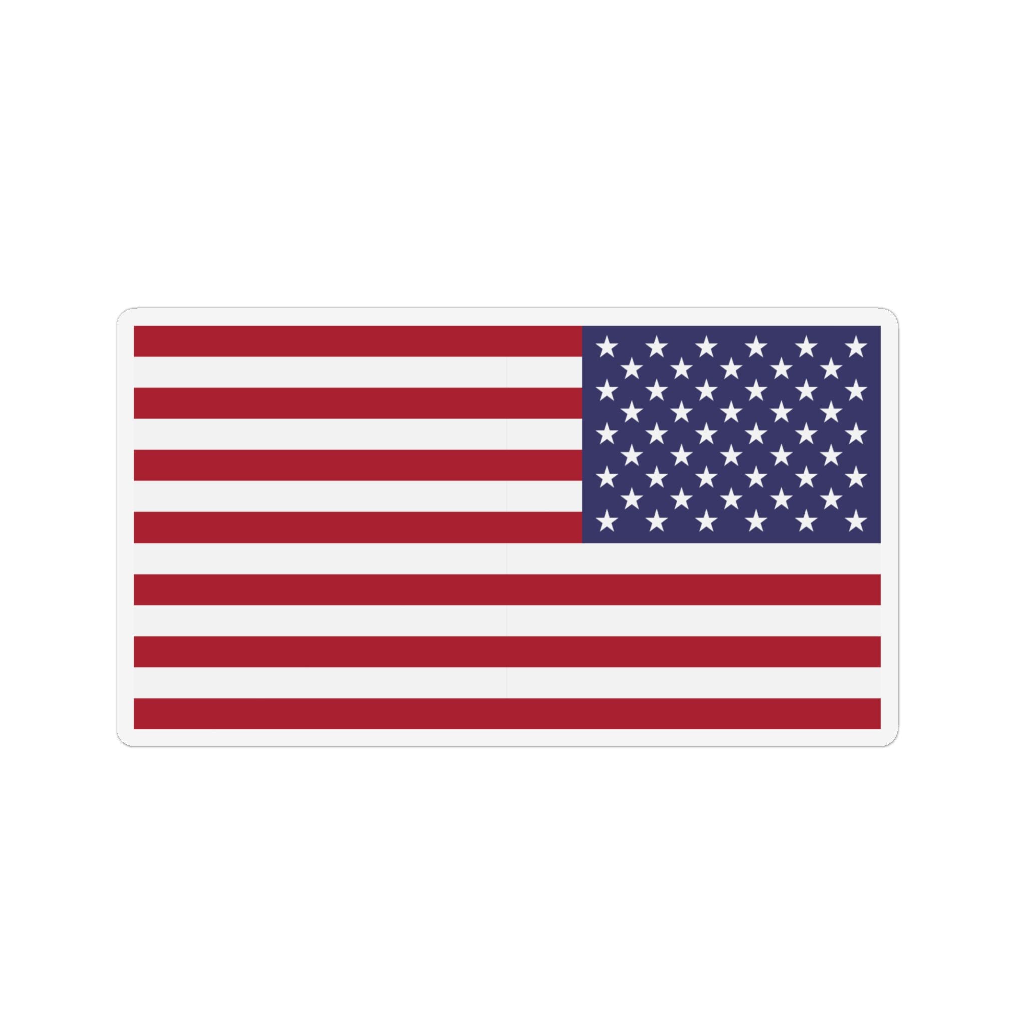 "Sports Model" Reverse American Flag Custom Shape Magnet/Auto Decal