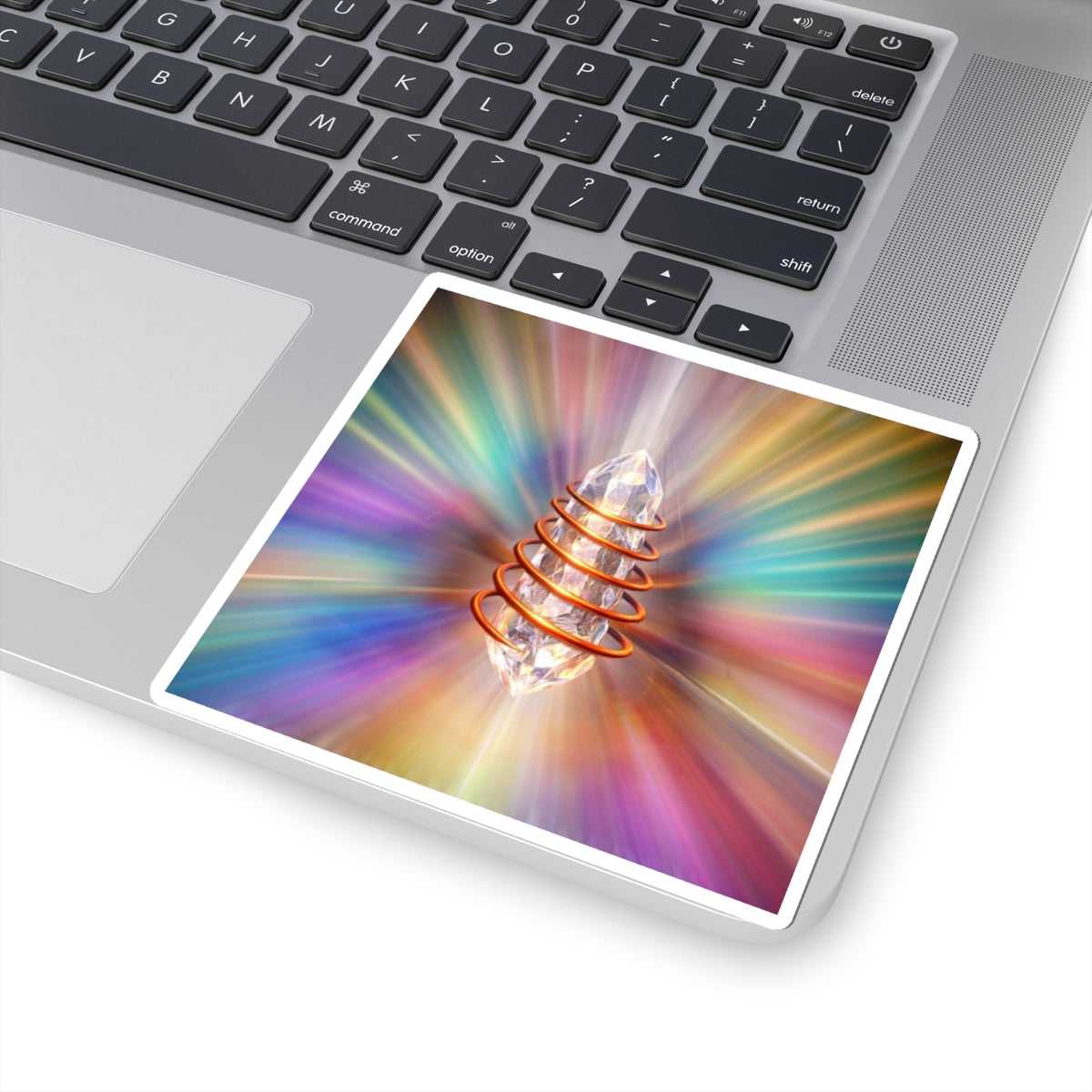 Quartz Crystal Rainbow Energy Kiss-Cut Sticker