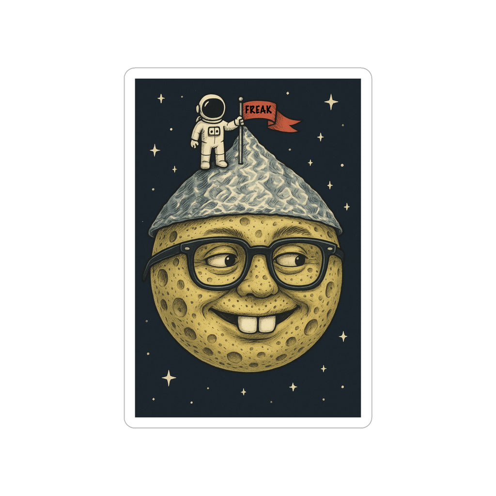 The Moon Is Weird — Graphic Die-Cut Sticker