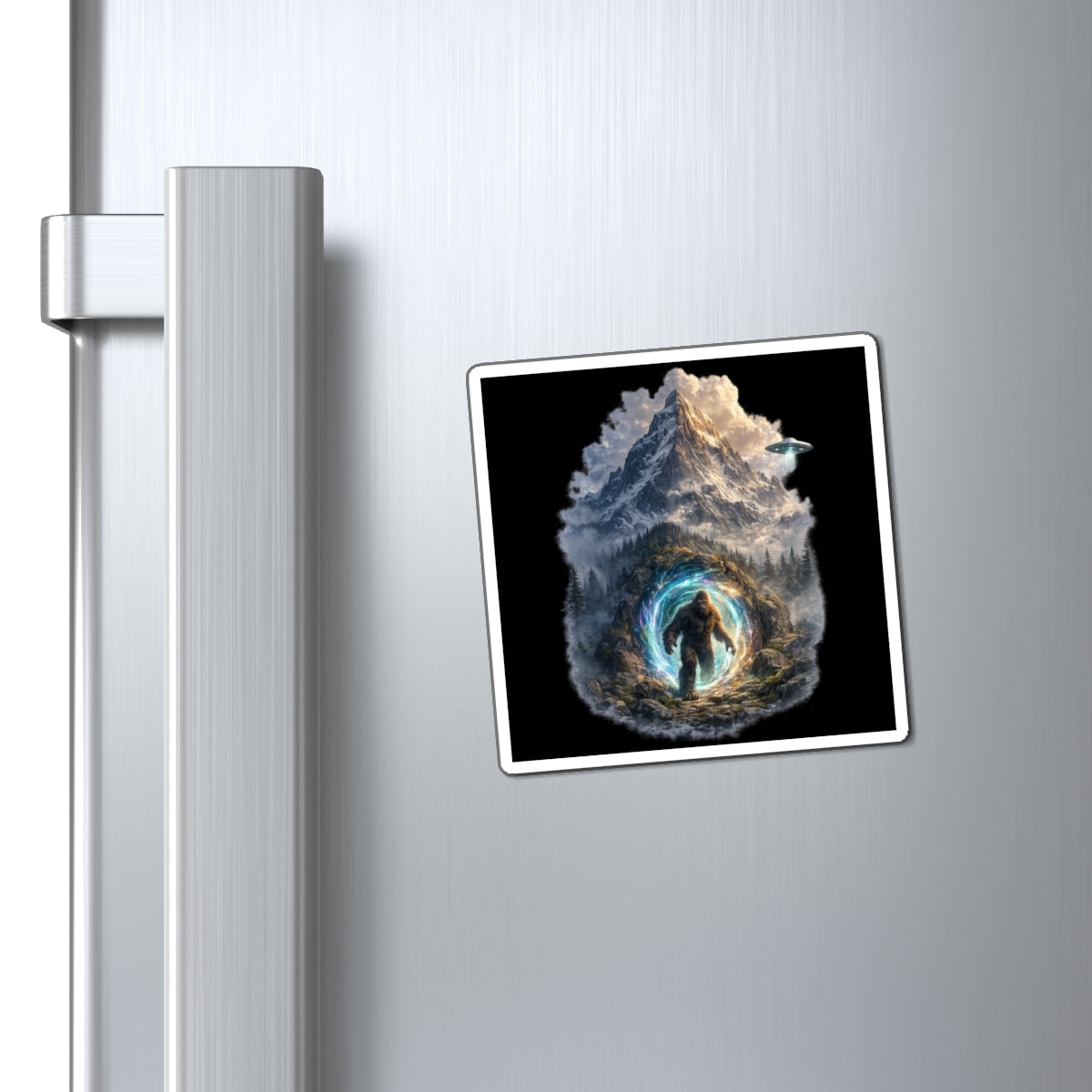 Mt. Shasta Bigfoot Portal Graphic Magnet