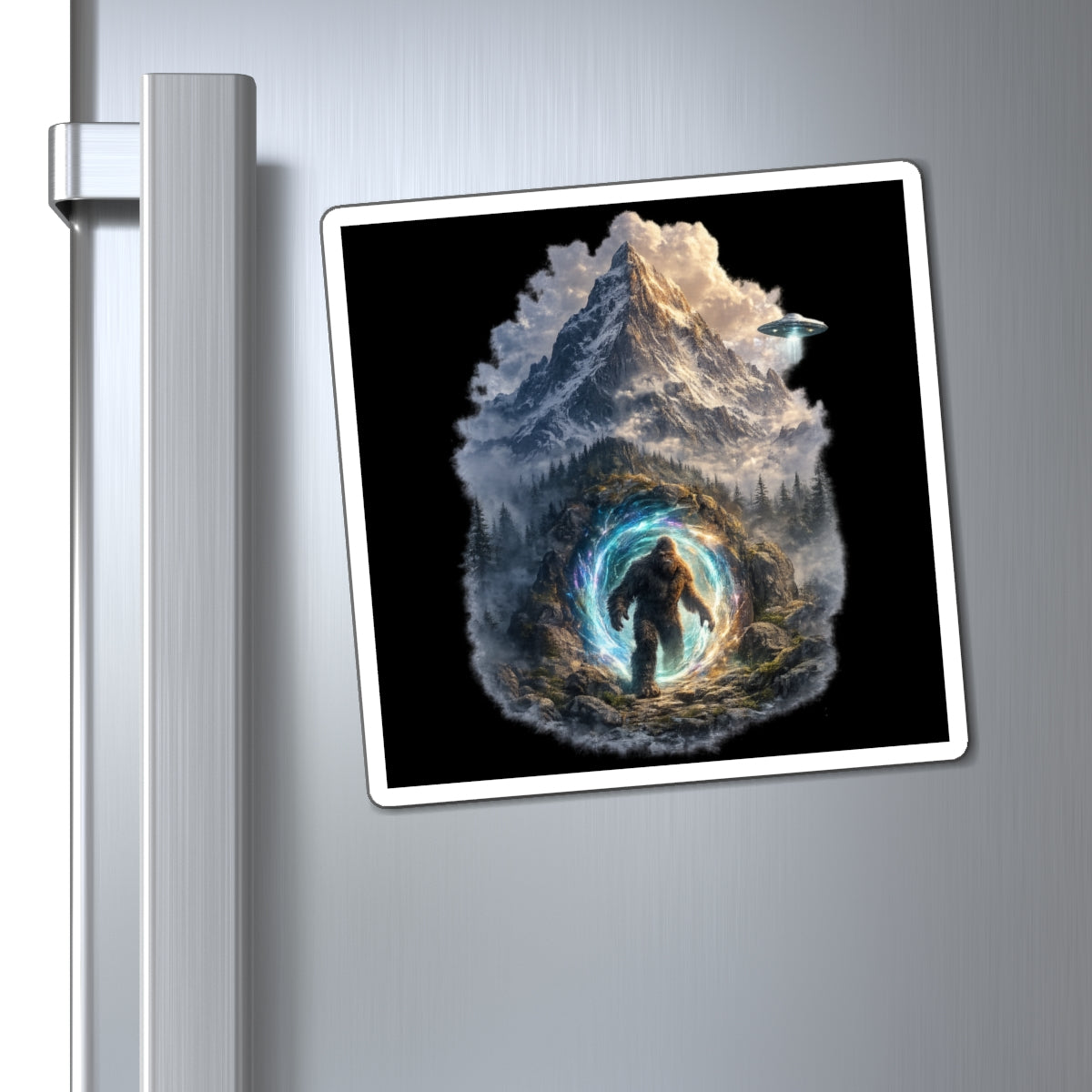 Mt. Shasta Bigfoot Portal Graphic Magnet